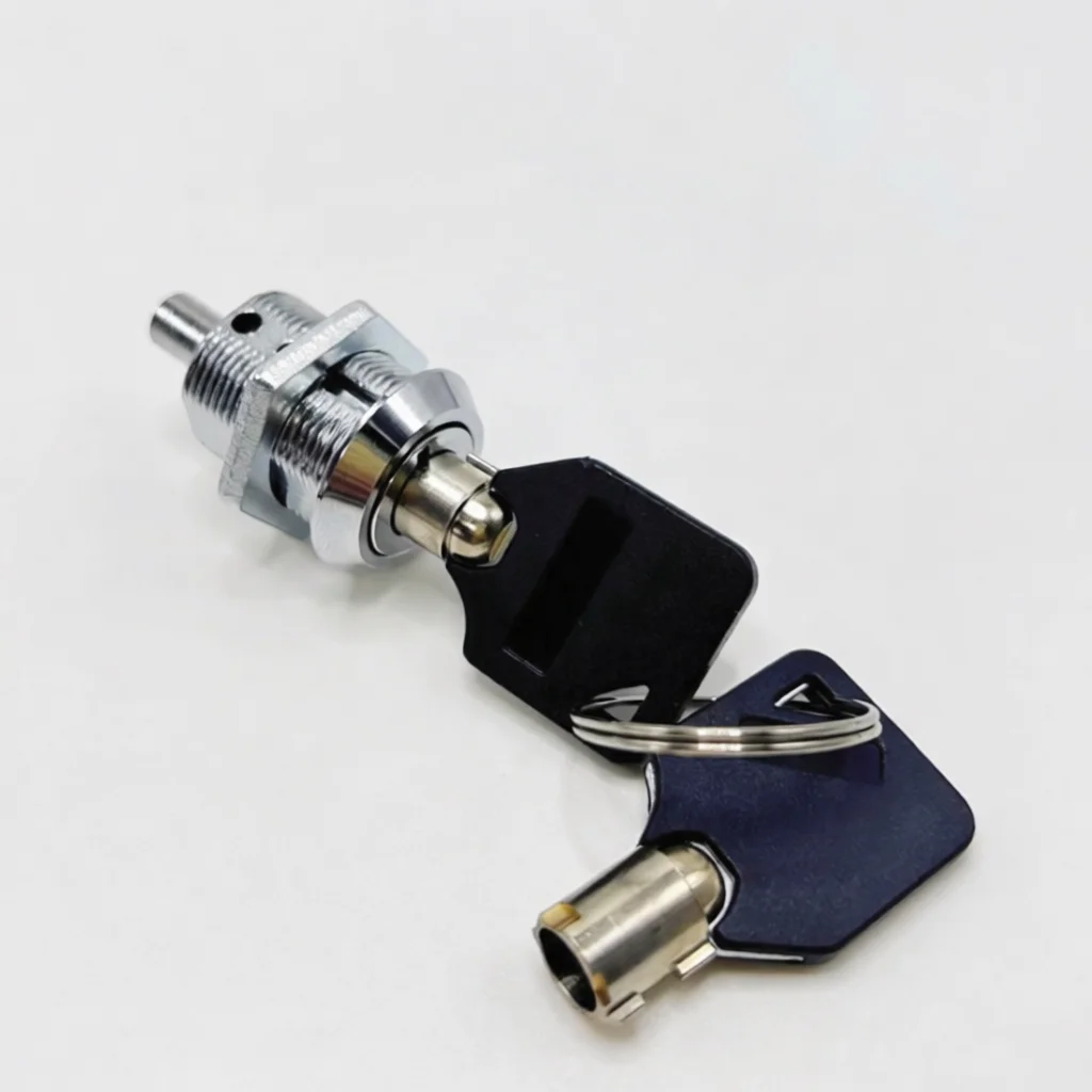 Zinc Alloy Cabinet Cam Lock Retractable Push Latch Plum Blossom Cylinder Lock For Industrial Equipment And Metal Boxes