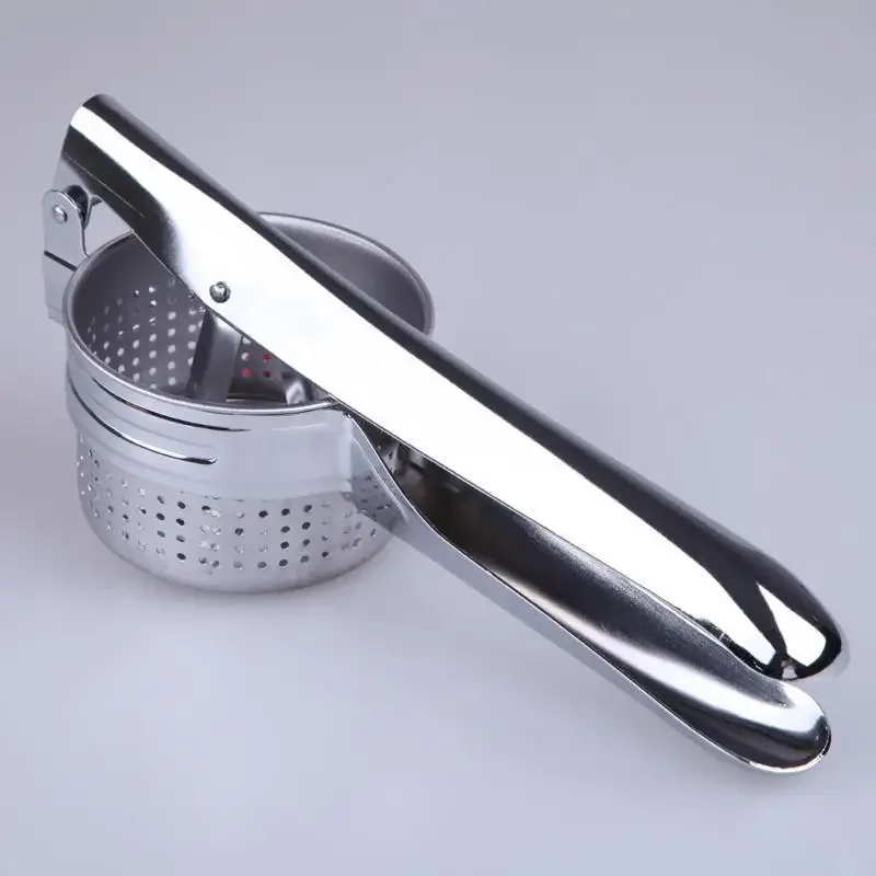 Potato Press Three-in-one Stainless Steel Juicer Can Be Changed. Manual Pressure Mashed Fruit and Vegetable Squeezer view 5