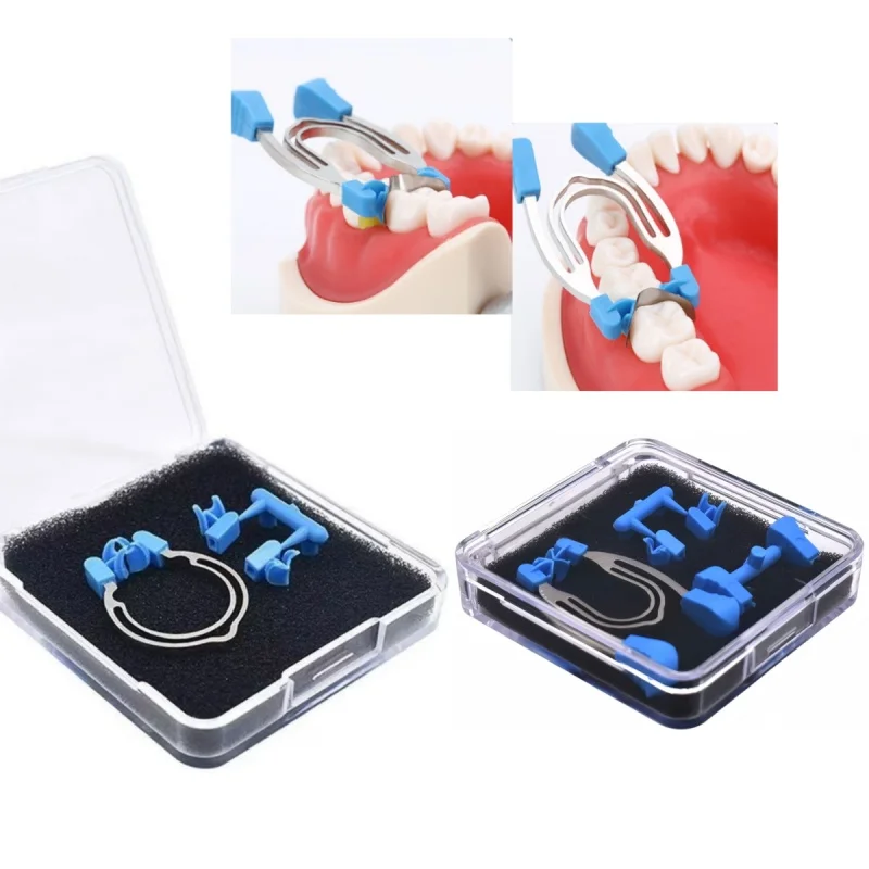 1 BoxDental Matrix Sectional Contoured Matrices Clamps Wedges Metal Spring Clip Rings Dentist Tools Dental Lab Instrument