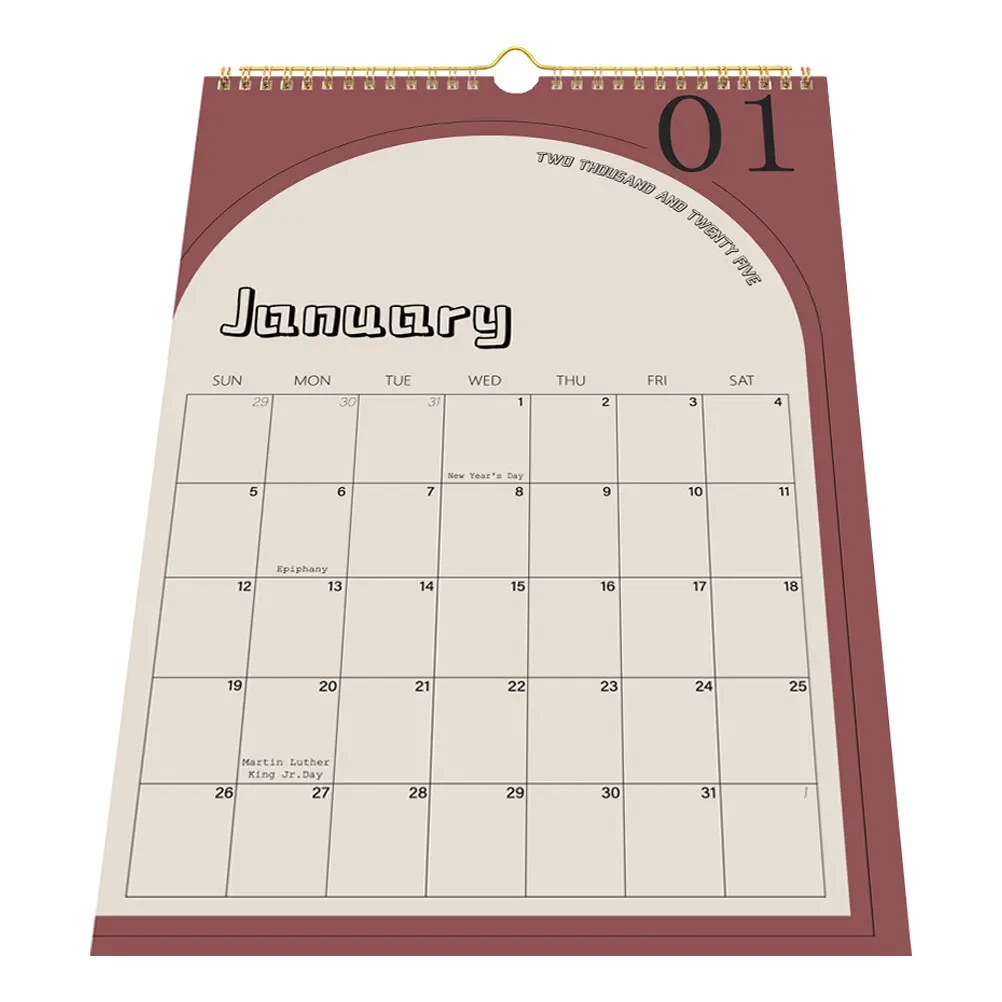 

Calendar Wall Calendars Hang Monthly Planner for Home Daily Schedule Coil Office