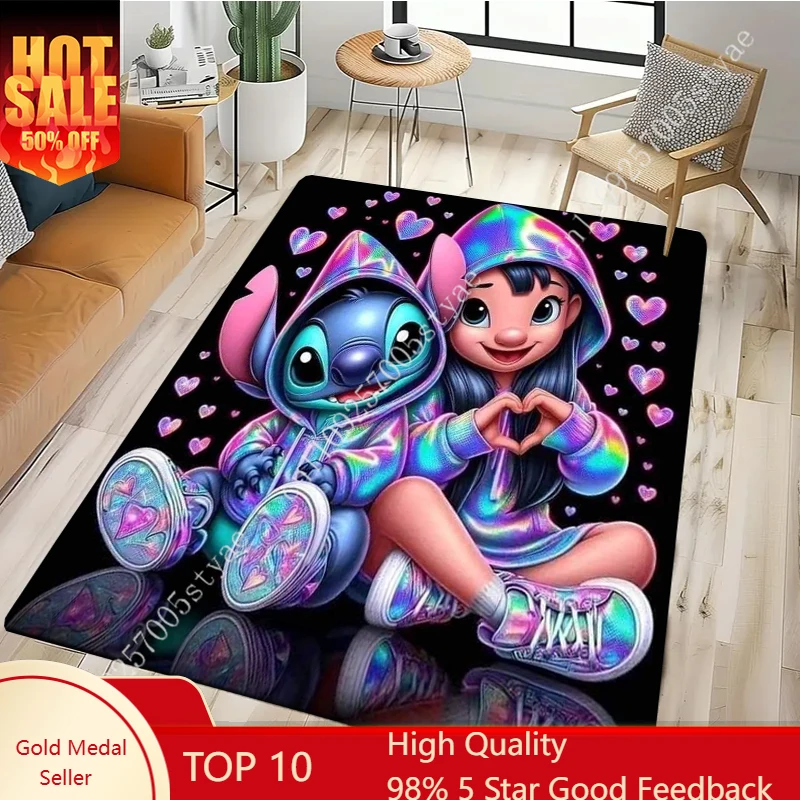 

Stitch Blankets Disney Cartoon Plush Blanket Soft Indoor Decoration Child Holiday Party Boy Girl Gifts Warm Custom Quilt