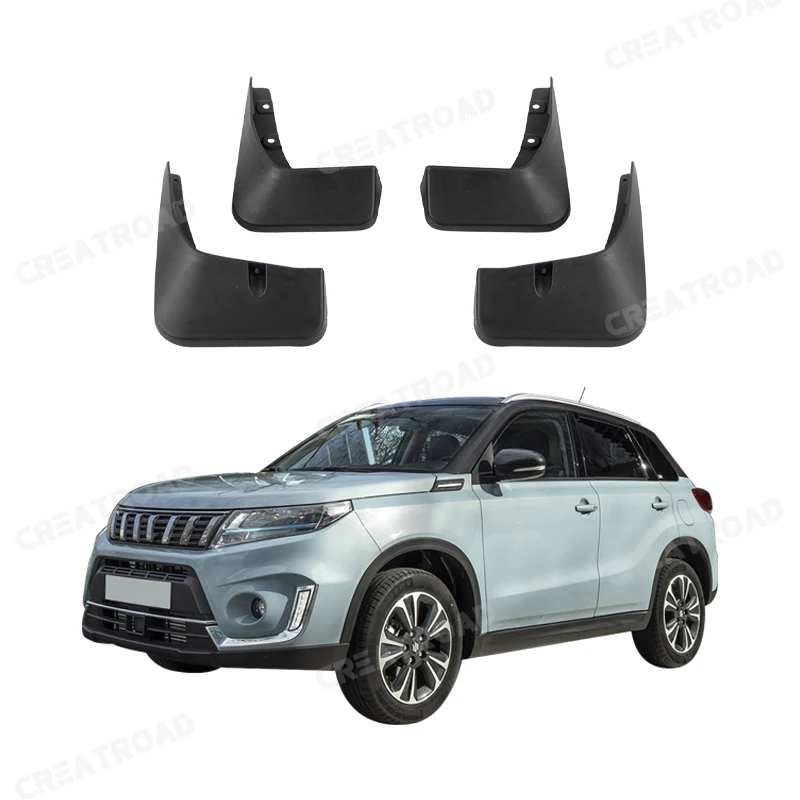 Mudflaps Splash Guards Car Mud Flaps For Suzuki Vitara / Edcudo Mudguards Fender 2016 -2024 2017 2018 Front & Rear Protector