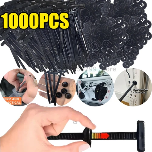 Bridas de nailon con cremallera para cables, autobloquantes, resistentes, para interiores y exteriores, hebillas de bridas para cables de uso General, liberables, resistentes a los rayos UV