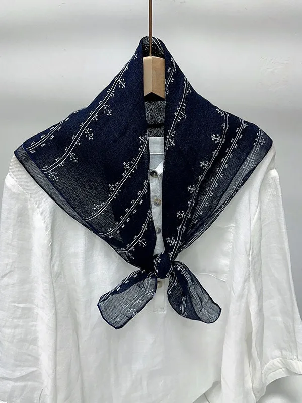 lenco-quadrado-de-linho-com-estampa-de-bolinhas-azuis-japonesas-retro-acessorio-de-moda-versatil-para-protecao-do-pescoco-fe