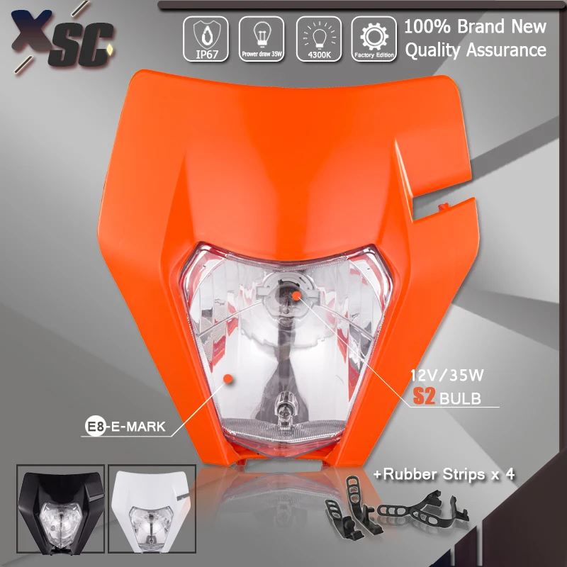 

Головка для мотоцикла, искусственная головка, головная лампа для KTM EXC SXF MX XCW XCF, внедорожный велосипед, строгая головка для мотоцикла