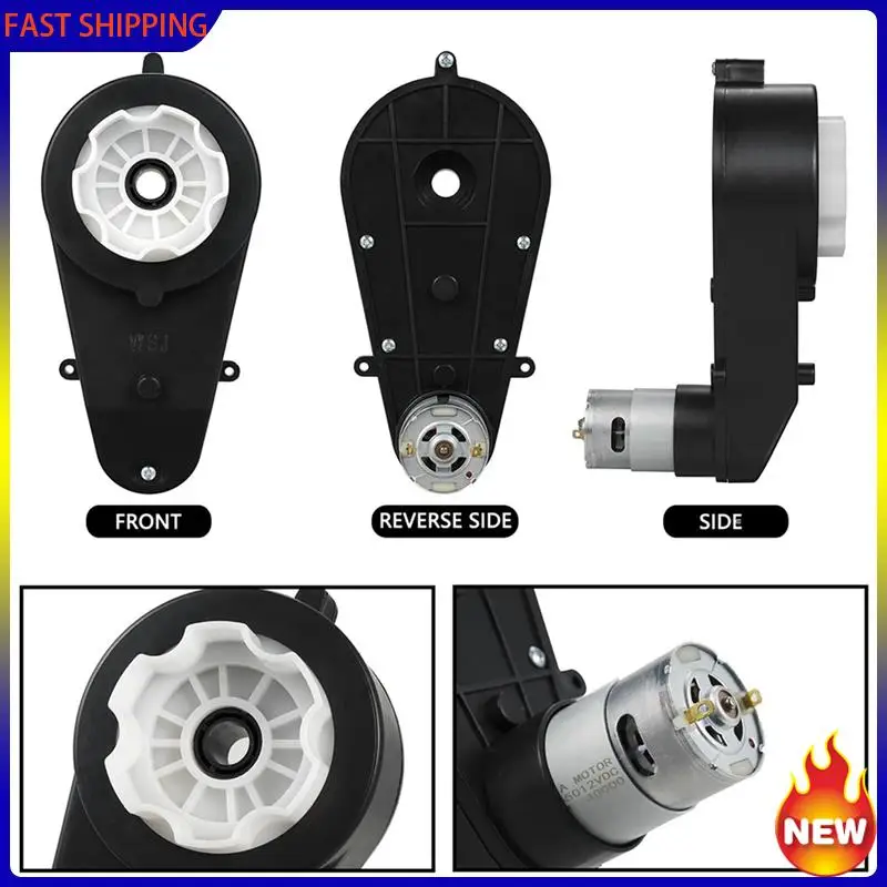 

Especial 4 Pcs Kids Ride On Car Gearbox 550 12V Motor 40000RPM Electric Motor With Gearbox High Speed RS550 DC Motor Match