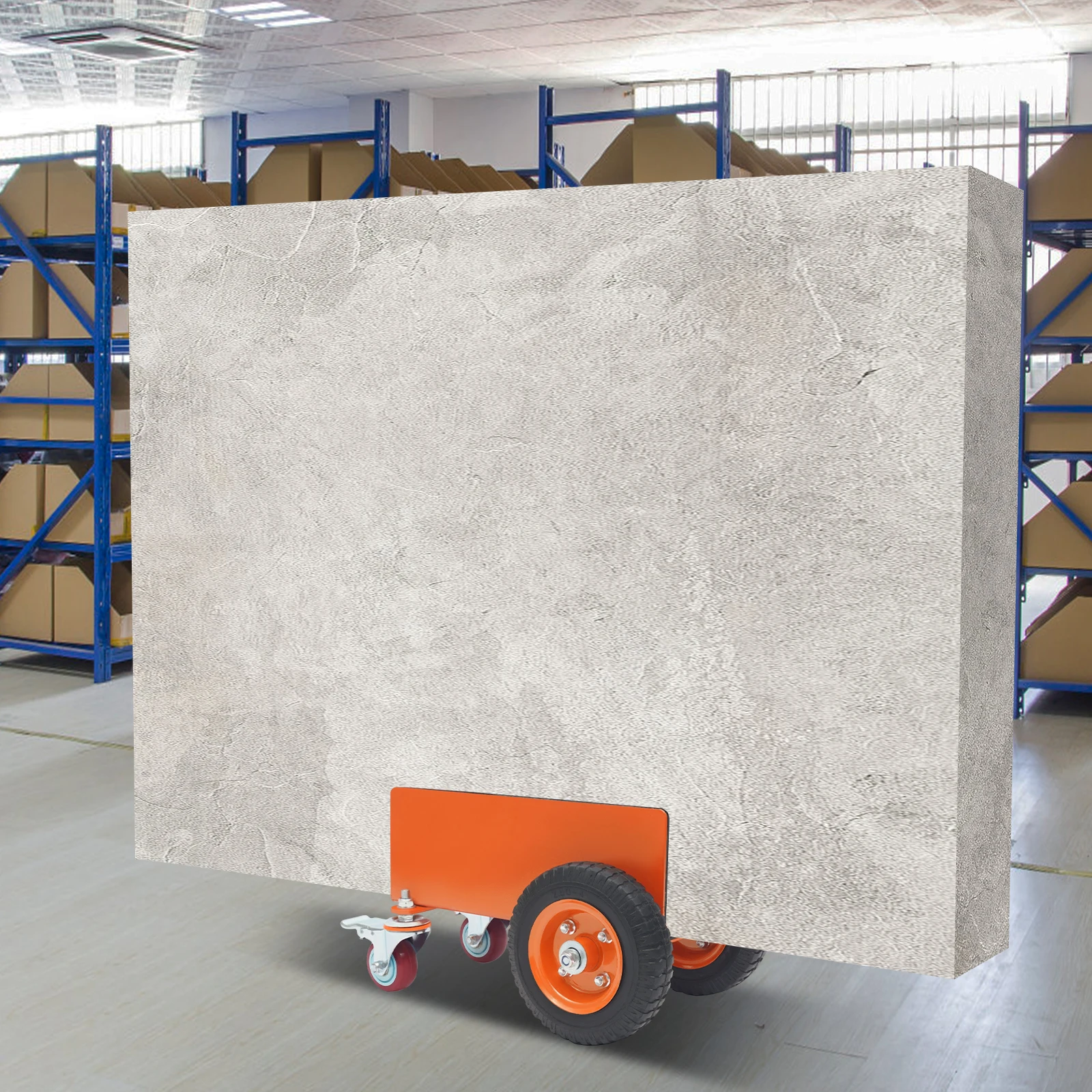 Troli Panel Berat 300KG, Troli Papan Panel, Troli Pengangkut untuk Medan Berat, Troli Transportasi Baja Paduan untuk Lokasi Konstruksi, Pabrik