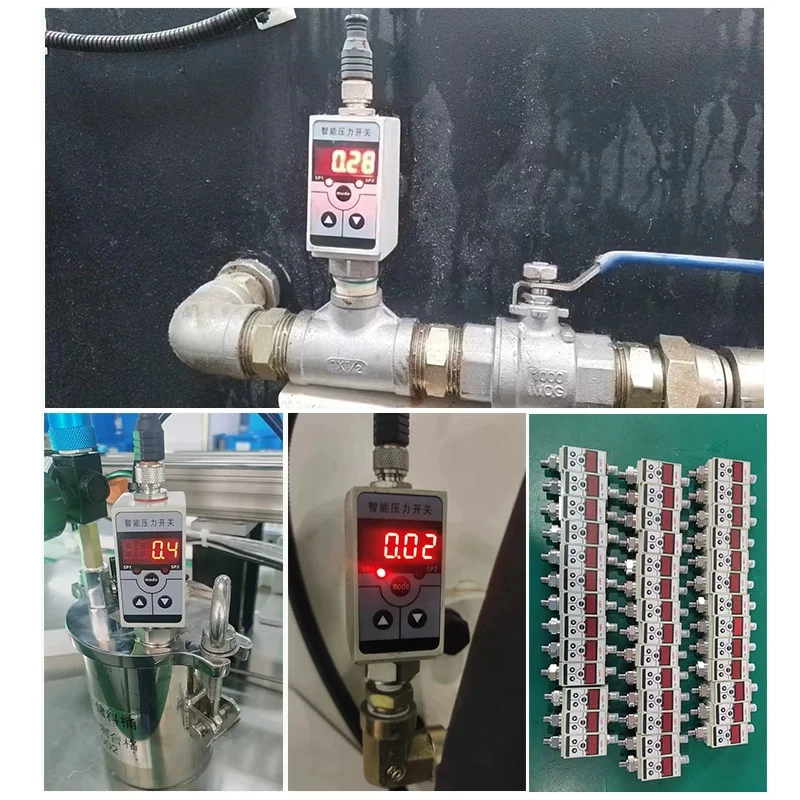 Electronic Pressure Switch for air Compressor Pneumatic Pressure Switches Hydraulic Water Pump 0-30 bar Pressure Controller