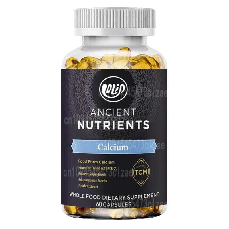 

Calcium Supplement Containing Vitamin D and Vitamin K2, Supporting Bone Health and Immune Support -60 Pills