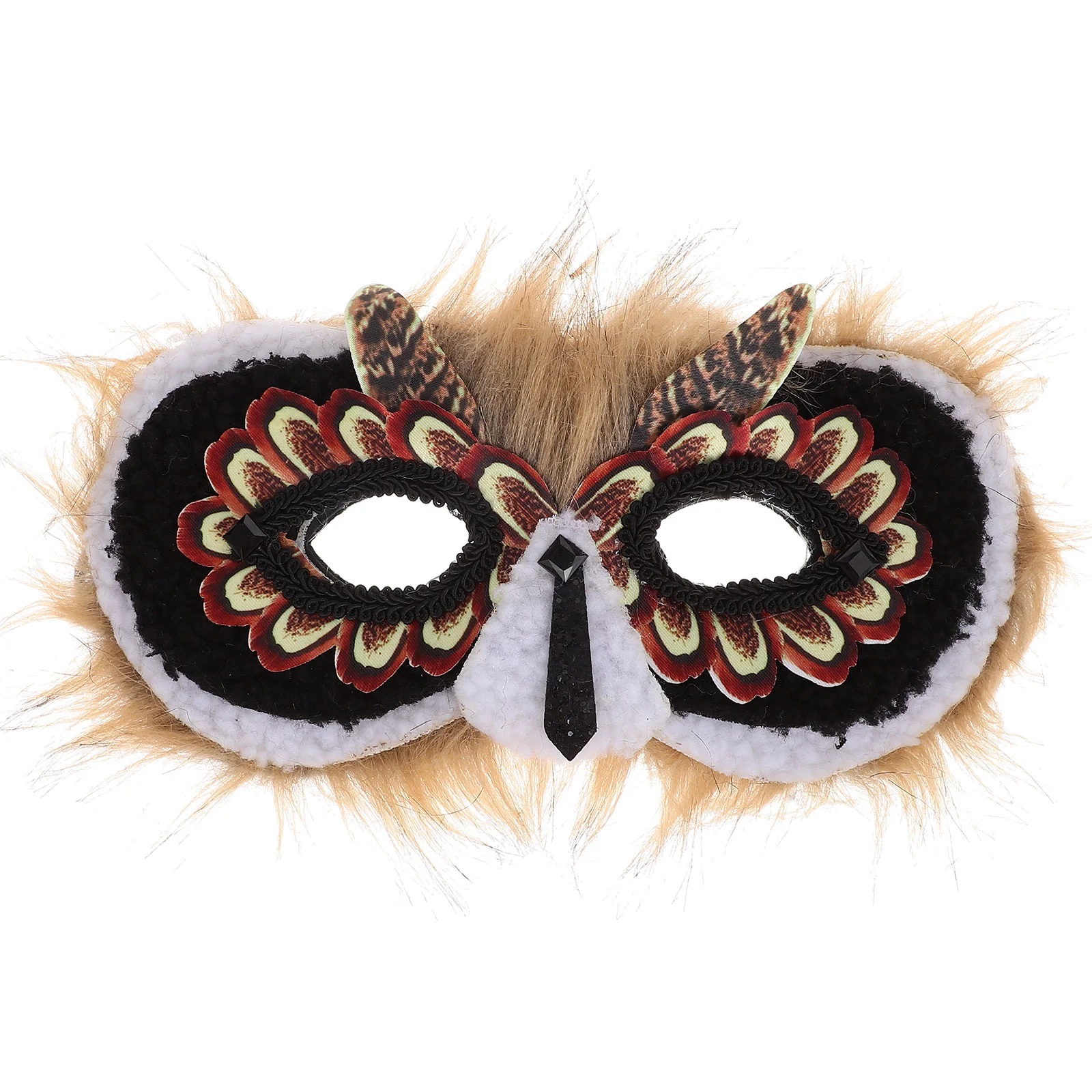 

Owl Mask April Fools' Day Pattern Festival Party Props Vivid Animal Non-woven Fabric Animals Design