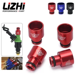 4pcs Fuel Injector Hat Fuel Nozzle Modified Auto Parts Nozzle Adapter Dedicated Fuel Flow Injector Adapter Fuel Injector