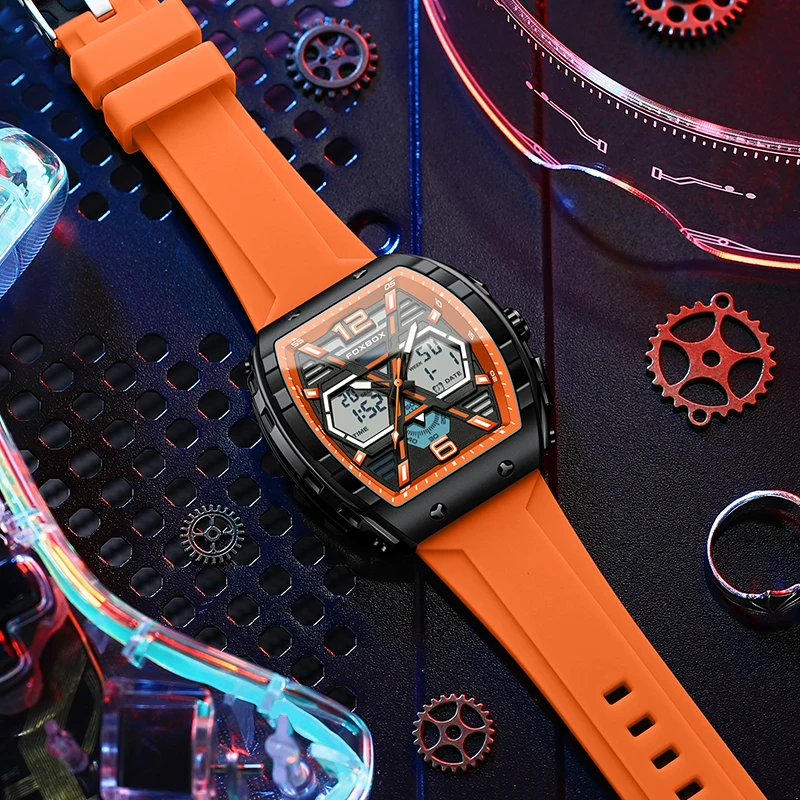 

LIGE цифровые мужские военные часы 50 м водонепроницаемые наручные часы светодиодные кварцевые часы спортивные часы мужские большие часы Relogios Masculino