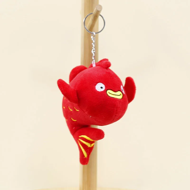 Porte-clés en peluche d'animaux créatifs, poisson mignon, pendentif Koi, beurre, cœur, super mignon, cadeau pour ami, fille