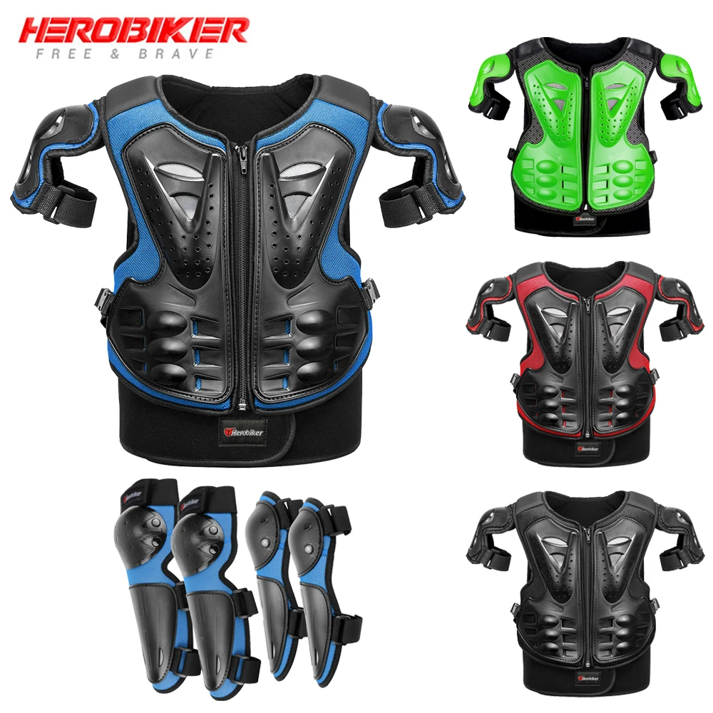 

Children's Motorcycle Armor Chest Back Elbow Knee Protection Extreme Sports Protection Equipment Skiing Motorcycle Armor