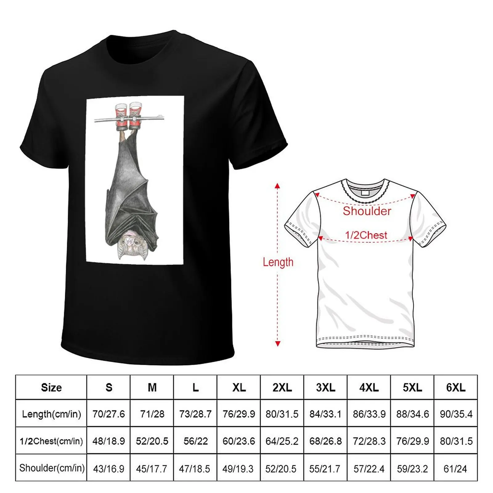 Vampire Bat in Inversion Boots T-Shirt Anti-Pilling Casual T-Shirt