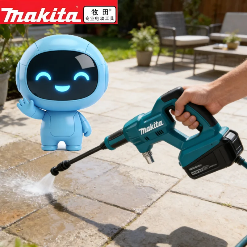 

Makita DHW180 Battery High Pressure Washer 18V Cordless Portable Cleaning Device High Flow Rate Power Tool