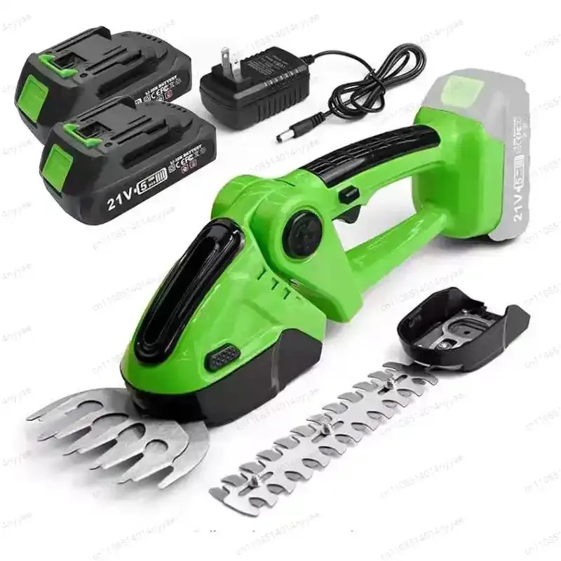 20000 RPM 2 IN 1 Electric Hedge Trimmer Cordless Portable High Power Lawn Mower Pruner Weeding Garden Tool For Makita Battery