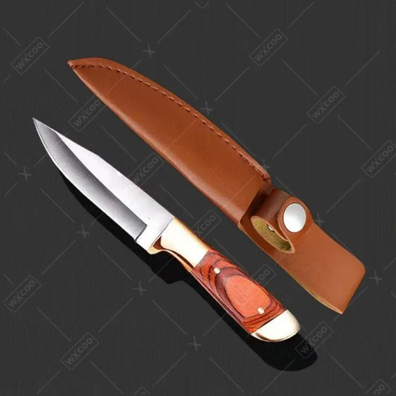 Stainless Steel Kitchen Boning Knife Meat Cleaver Butcher Kitchen Hand Carving Knives Fruit Meat Steak Knife with Knife Cover