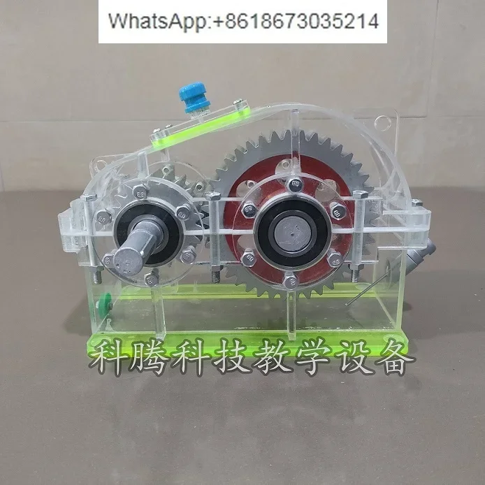 One-stage cylindrical gear reducer model/Disassembly and assembly surveying and mapping teaching Transparent gear reducer/