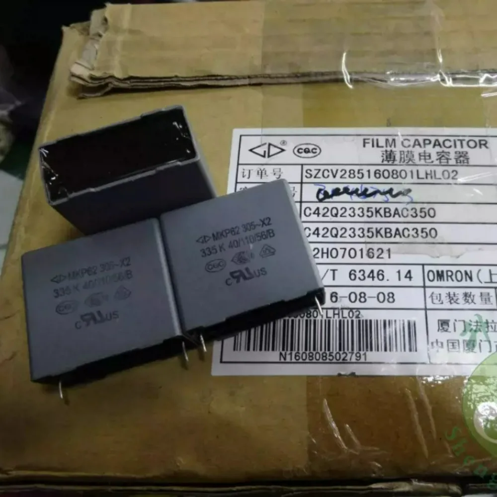 5pcs/lot Fara MKP62 3.3uf 305vAC 3u3 335 Brand New 28mm Film Capacitor (Thickness: 16mm) C42Q2335KBAC350