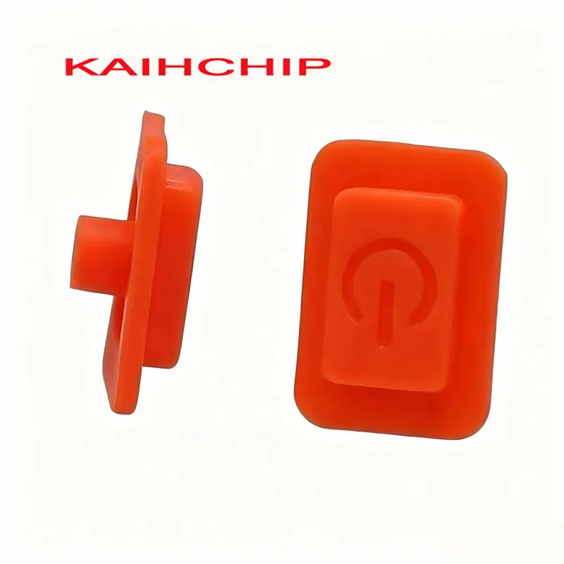 20PCS 12x8x4.1mm Power Symbol Silicone Button Cap Non-hole Tactile Switch Cover For Microphone Handheld Mic Power Key