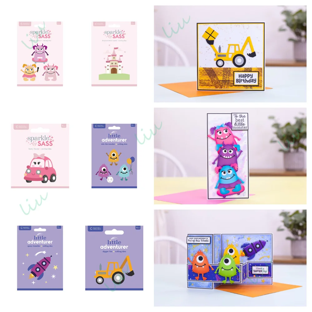 

Betty the Car Fairyland Dream Castle Metal Cutting Dies Stamp for DIY Photo Album Scrapbook Greeting Card Handmade 2025 July New