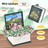 3D Stereoscopic Book Thai Mountain Folding Explosion Book Shandong Wuzhilin Unique Tourism Souvenir Creative Keychain Pendant