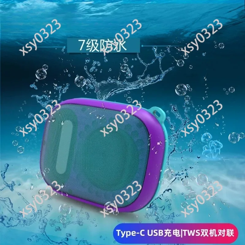 Macaron Color Bluetooth Speaker IPX7 Waterproof Portable Deep Bass Audio for Outdoor Sports Use