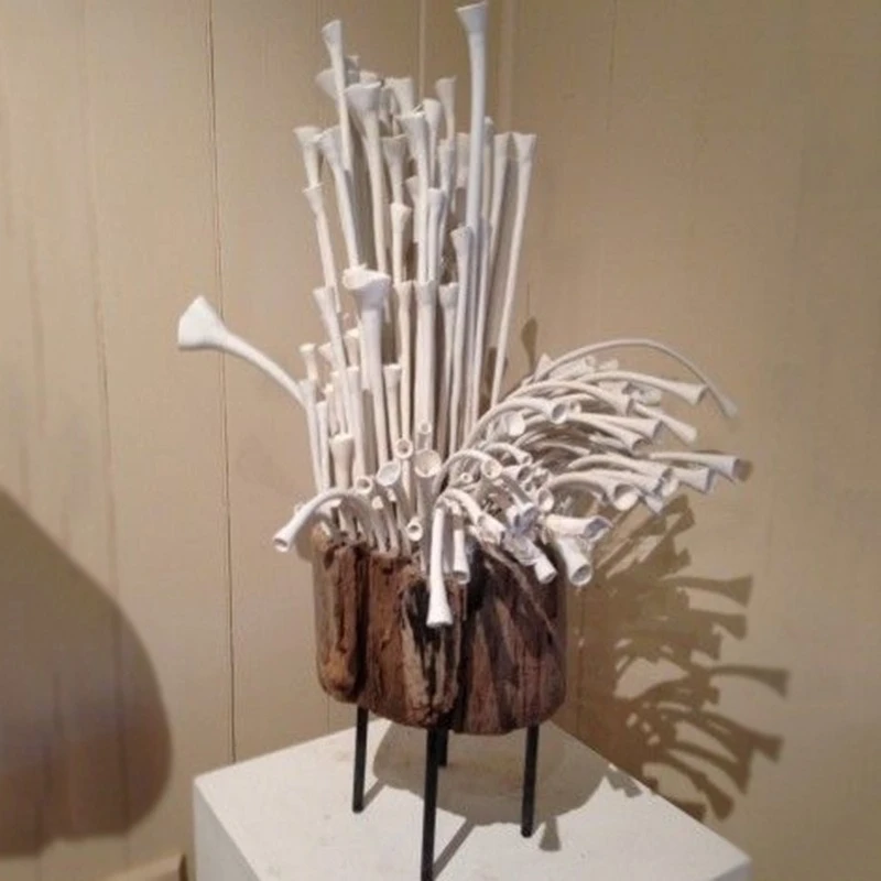 Modern ceramic sculpture ornaments, hotel lobby installations, creative floor decoration