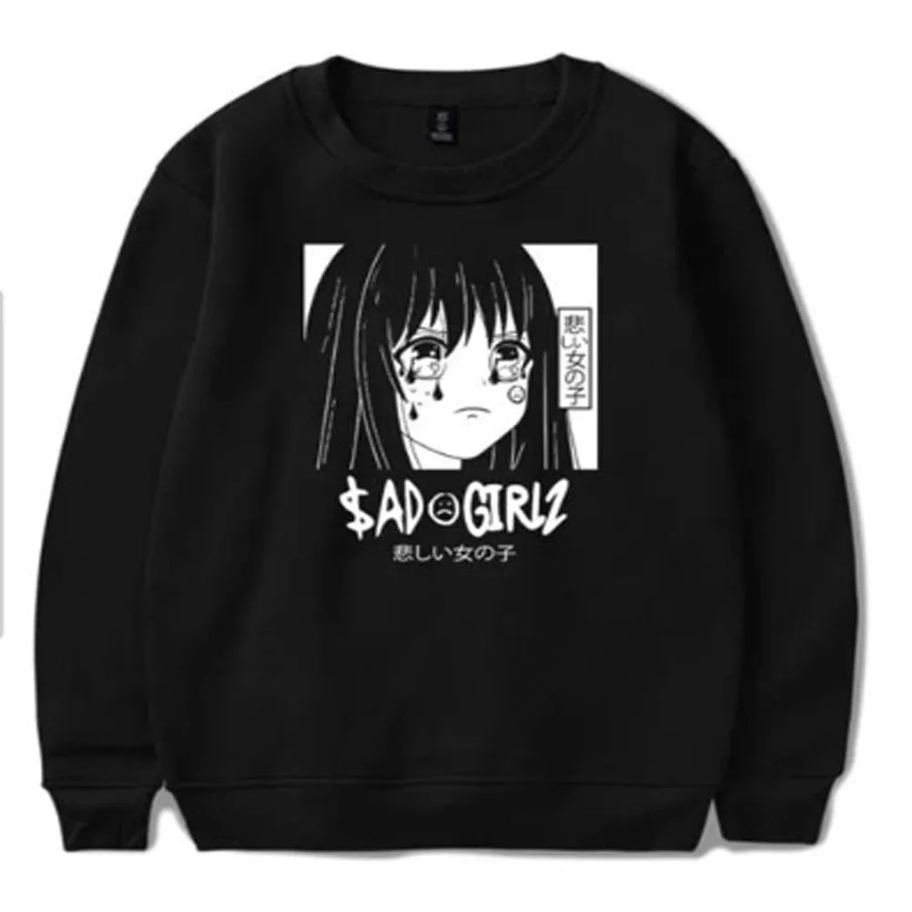 

Junior H SAD GIRLZ Crewneck Sweatshirt For Men/Women Unisex Daily Autumn/Winter Long SleeveStreetwear