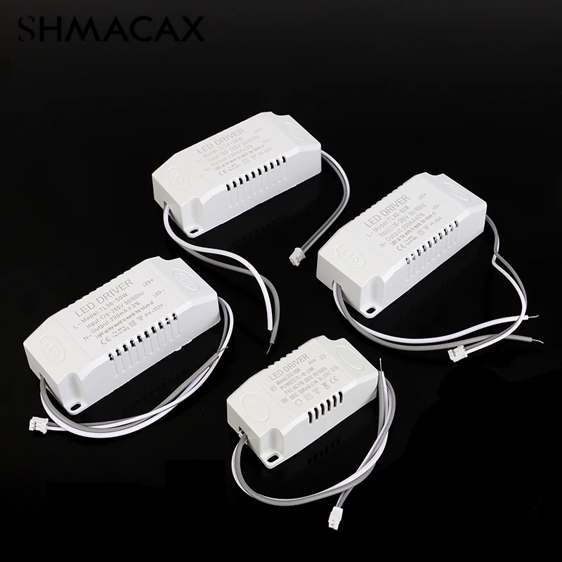 1PC Single Color LED Driver 8-24w 24-36w 36-50w 40-60w LED Constant Current Driver Power Unit Supply LED Transformer