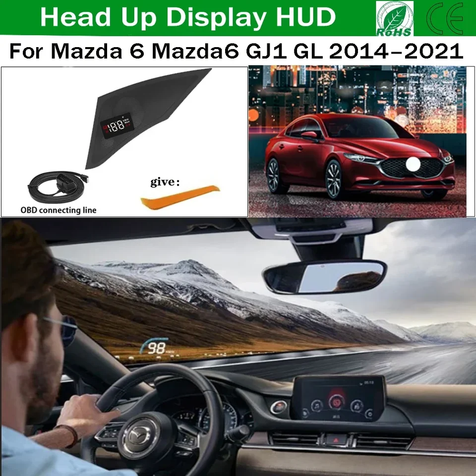 For Mazda 6 Mazda6 GJ1 GL 2014–2021 OEM Hidden HUD Head Up Display