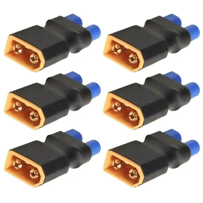 193A 6Pcs XT60 EC5 Connectors Adapters Coppers Cores Construction for Electronics Speed Controllers