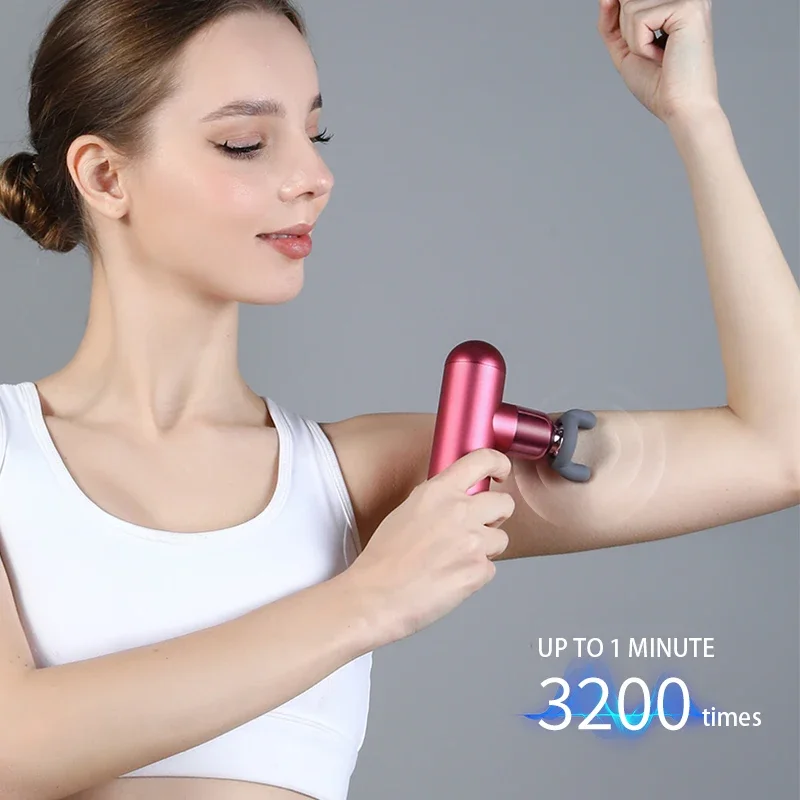 Massage Gun Brushless Motor Percussion Deep Tissues Electric Handheld Portable Massage Relaxation Relief Body Muscle