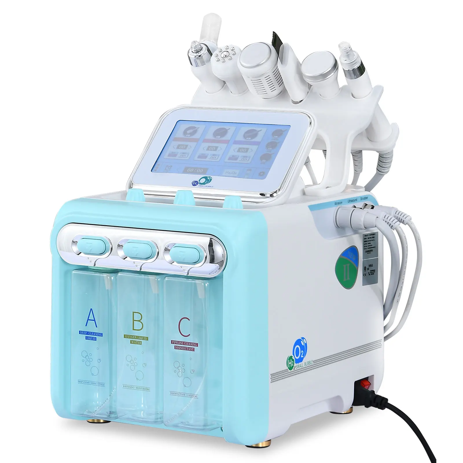 6 in 1 Oxygen Hydro dermabrasion Bubble Machine Professional Face Hydra machine