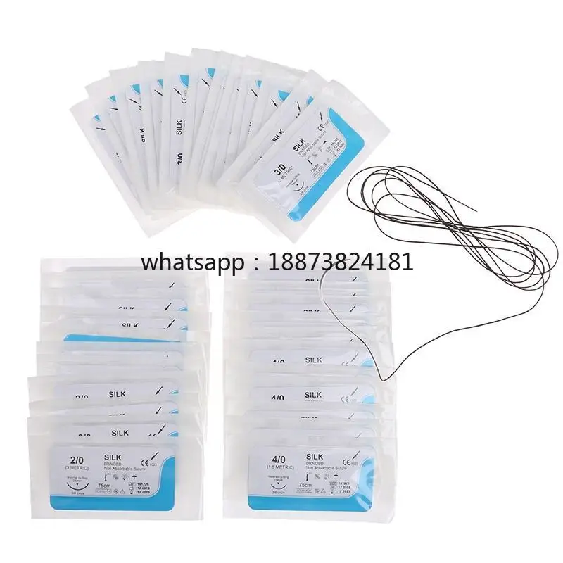 Dental Suture Practice Kit 12PCS Silk Thread Surgical Durable Medical Tool for Training Labs fast shipping
