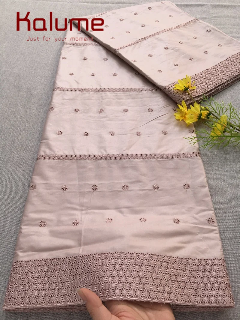 

Kalume Fashion Nigerian Cotton Dry Lace Fabric 2026 High Quality Swiss Voile Stones Embroidery Lace Fabric For men Prom Party