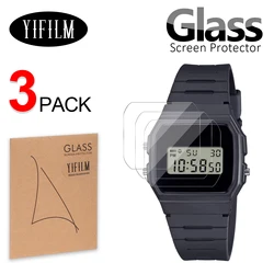 3Pcs Anti-shock Smartwatch LCD Guard Film For Men's Classic F91W-1 W-217 F-105W Nano Explosion-proof Screen Protector