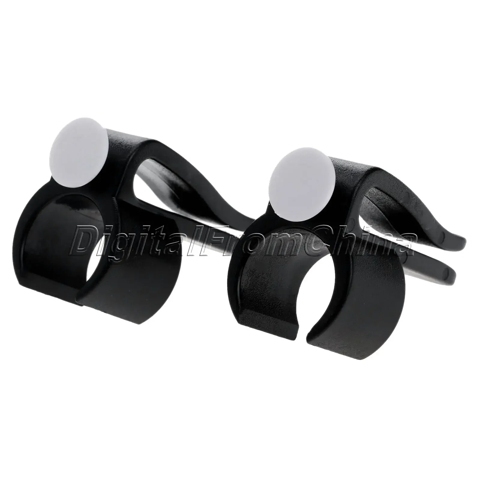 2Pcs Plastic Simple Golf Putter Clamp Clip Holder Golf Club Bag Putting Organizer Container Ball Marker Black Golf Training Aids