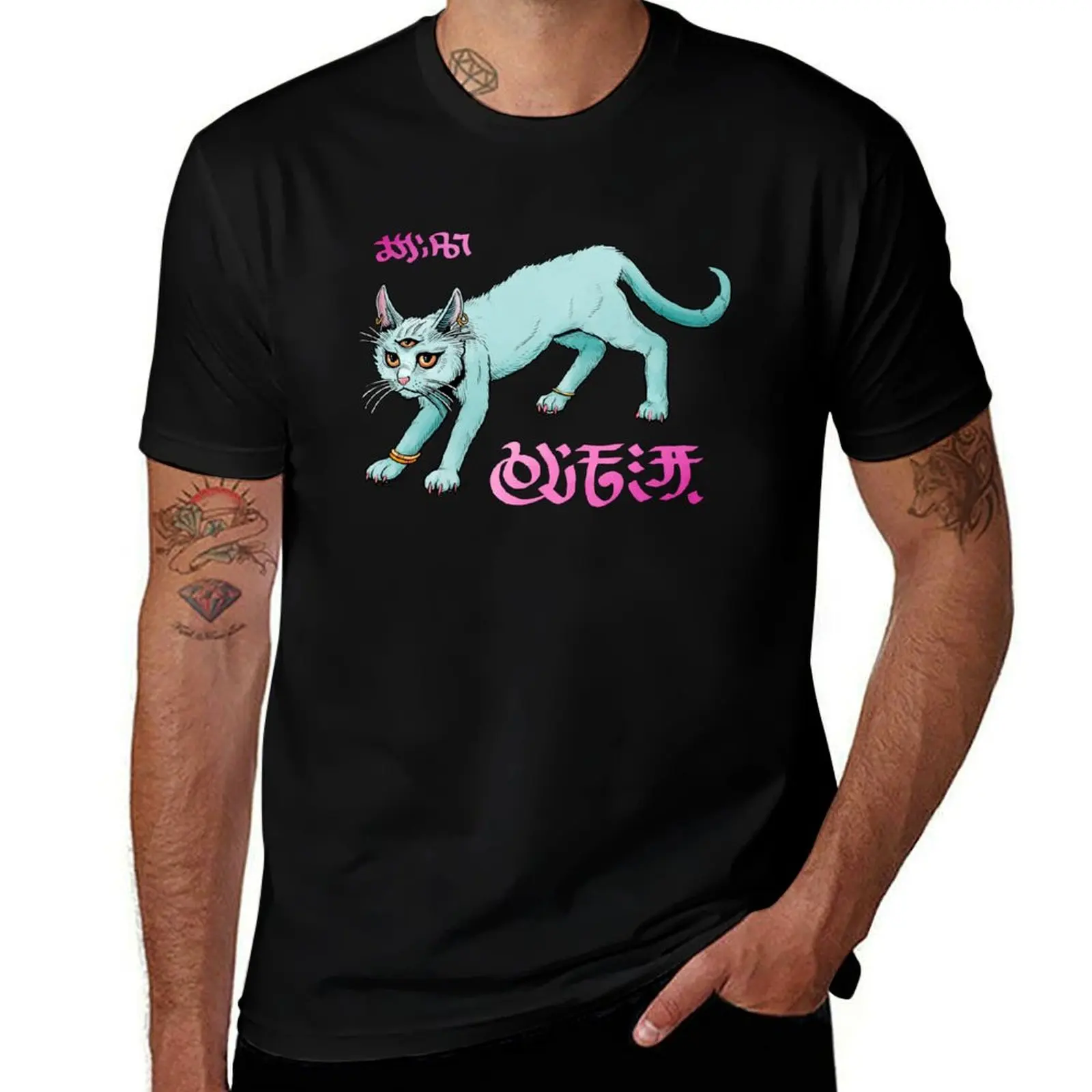 Painted Wastes Cat T-Shirt Classic Print Short Sleeve Shirt T-Shirt