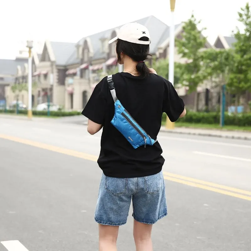 Unisex Multifunctional Outdoor Sports Waist Bag Close Contact Phone Pouch Trendy Student Korean Style Casual Crossbody Chest Bag