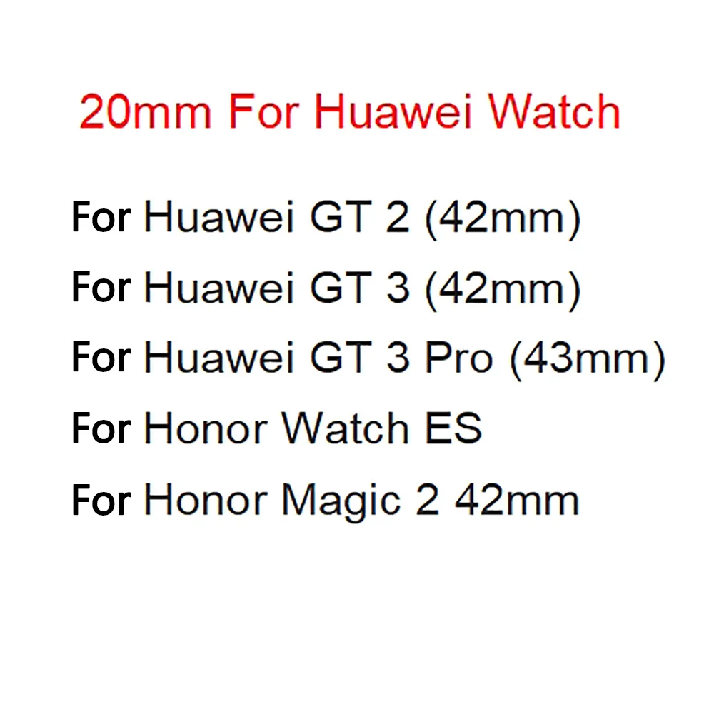 Ремешок силиконовый для наручных часов Huawei Watch GT3 2 GT2 42 мм GT3 Pro 43 мм, браслет для Honor ES / Magic 2 42 мм, 20 мм