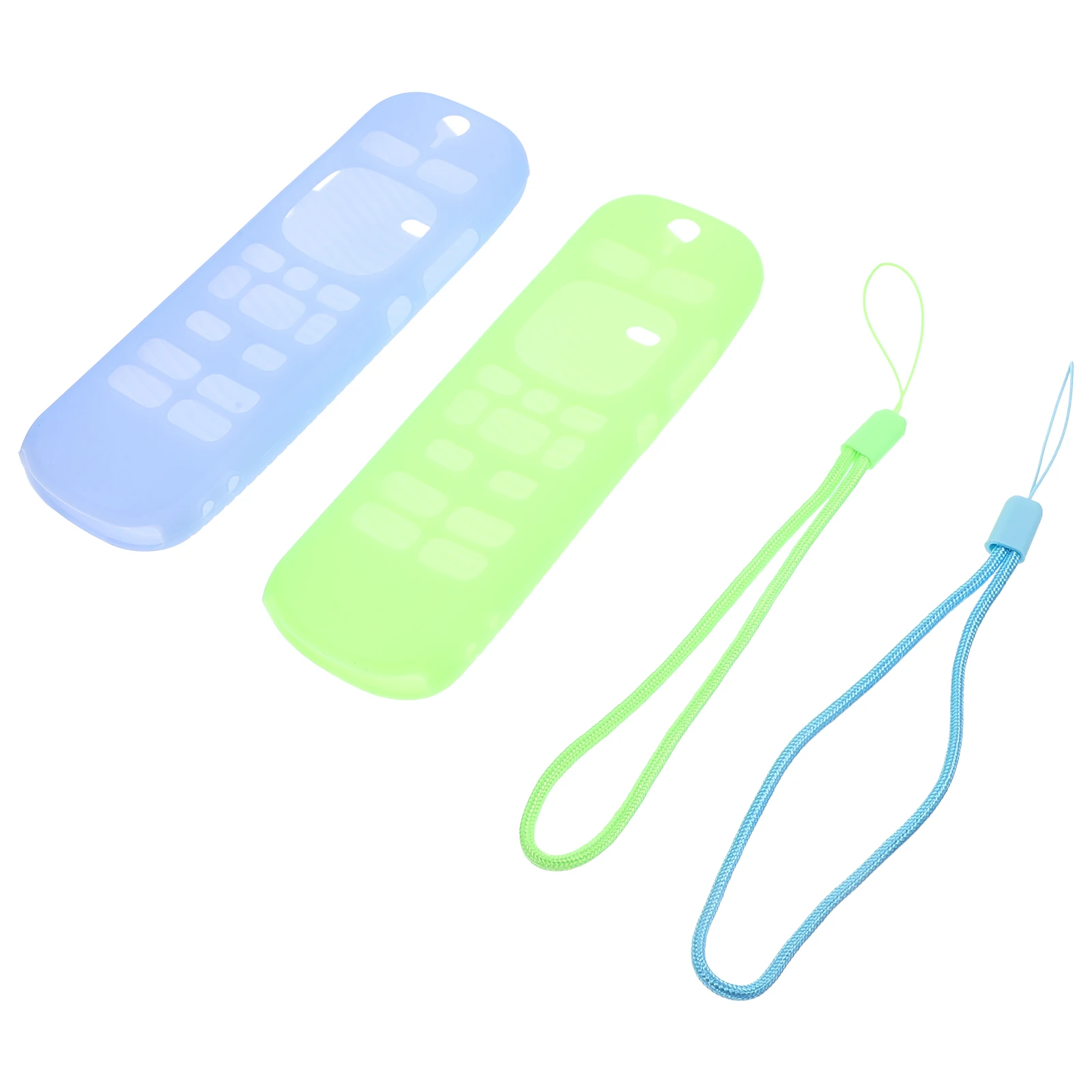 

2Pcs Remote Protective Shell Silicone Cover Strong Impact Resistance Slim Fit Compatible Voice Remote Pro