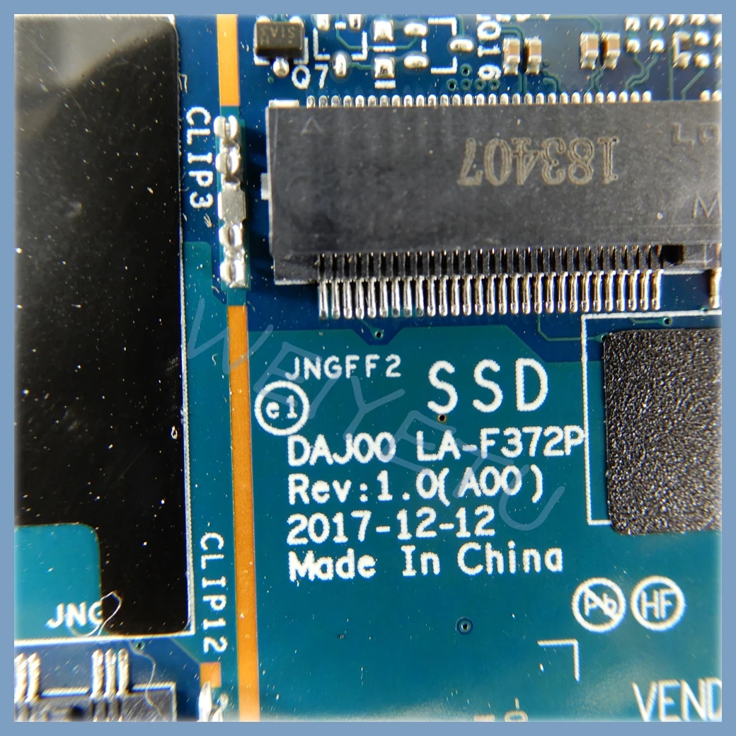 Imagen 5: Placa base para portátil LA-F372P para Dell Latitude 5290, placa base para portátil 2 en 1 con CPU I7-8650U, 16GB de RAM, 100% probada, OK