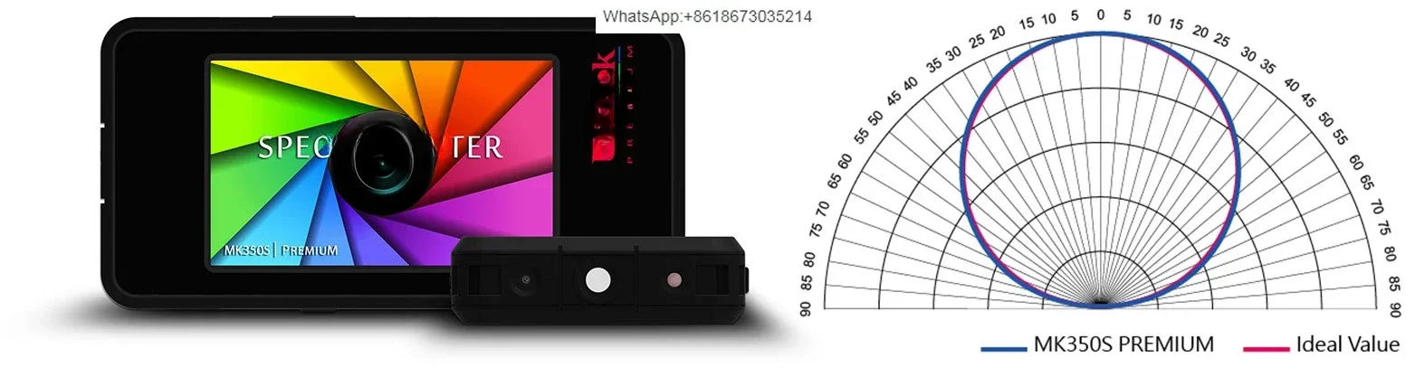 MK350S professional blue light/stroboscopic color illuminance meter/LED spectrometer