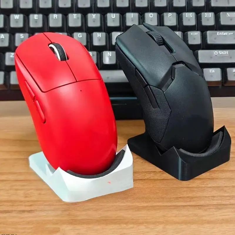 3D Printed Wireless Mouse Stand Durable Non-slip Desktop Monitor Riser Creative Home Office Desk Ornament 1 Pack