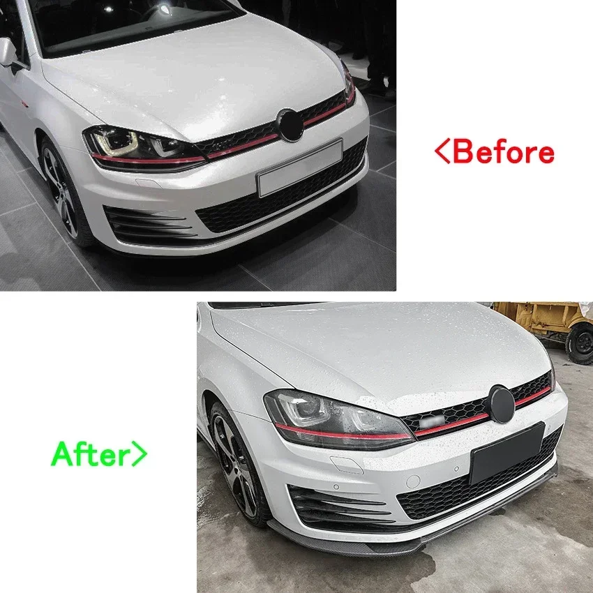 for 2012-2018 Volkswagen Golf 7 MK7 GTI R Rline front bumper lip spoiler lower guard plate splitter blade