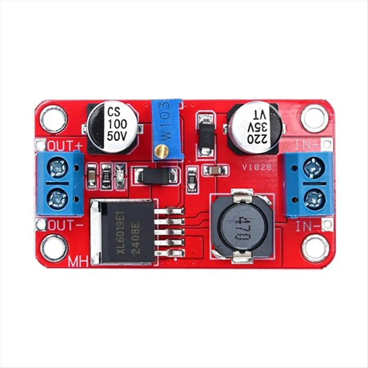 AAAE 5PCS XL6019 5A DC-DC Adjustable Boost Power Module Boost 5V 6V 12V 24V 3-35V to 5-40V High Power Current
