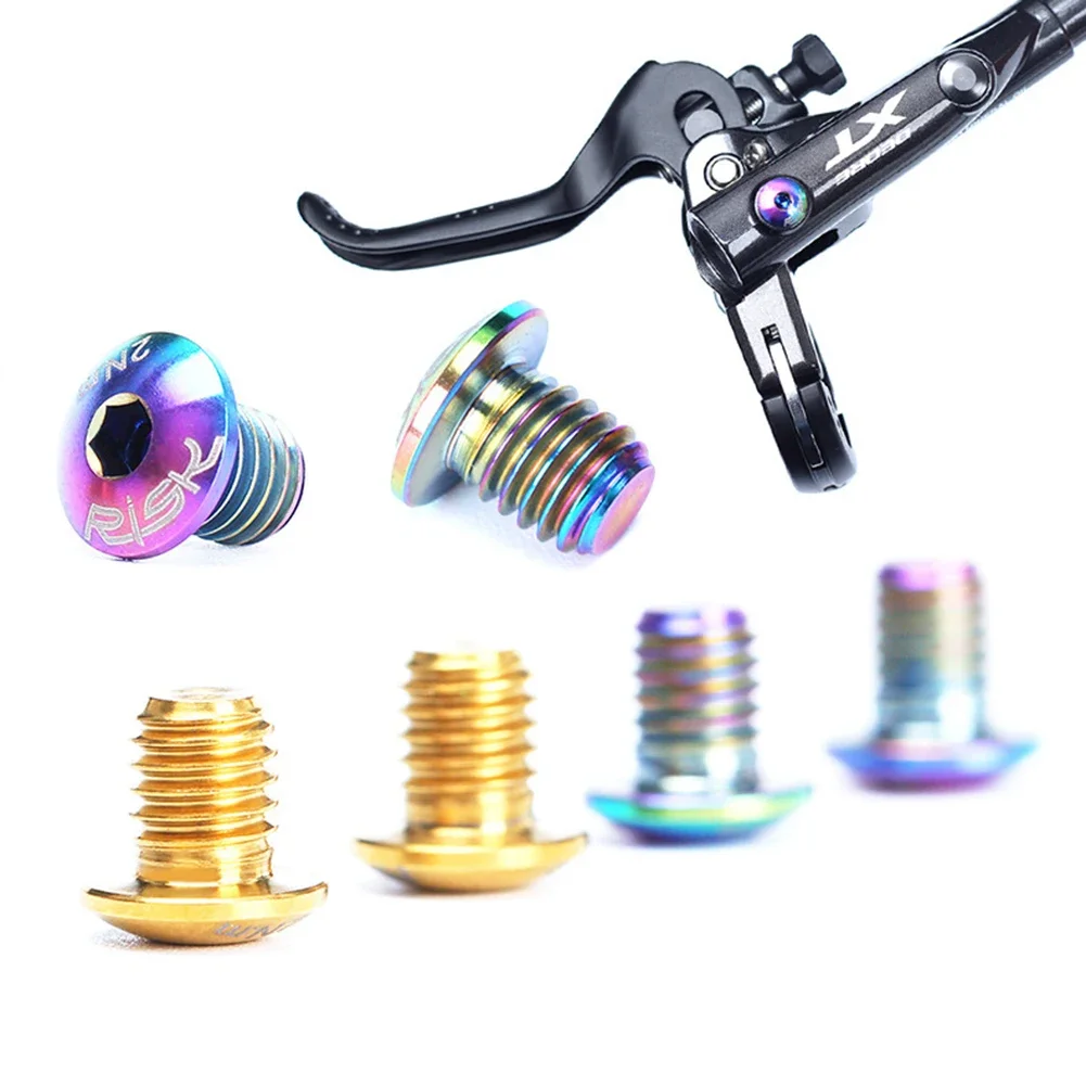 2pcs Bike Brake Lever Bleed Titanium-Screw For-Shimano XT SLX Zee Deore MTB Road Mountain Bicycle Brake Lever Screw Accessories