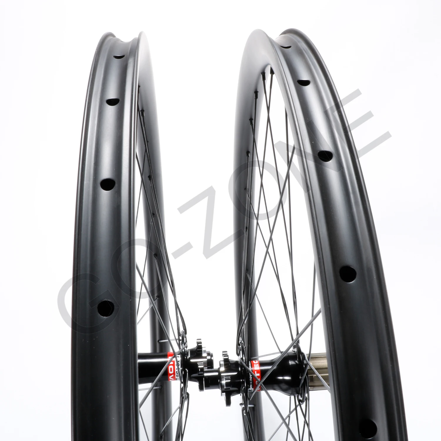 29er MTB Wheels Carbon Clincher Tubeless Novatec 791 792 Thru Axle / QR / Boost 30mm Width MTB 6 Bolt Or Center Lock Wheelset 29